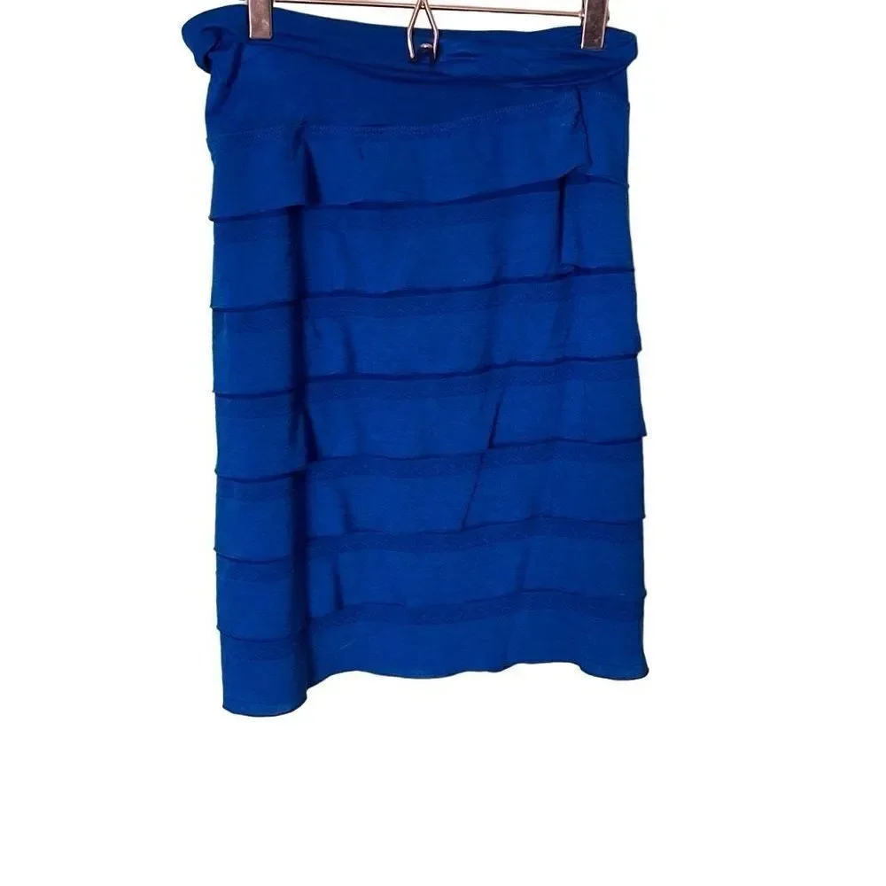 Max Studio Tiered Straight Skirt - Picture 8 of 8